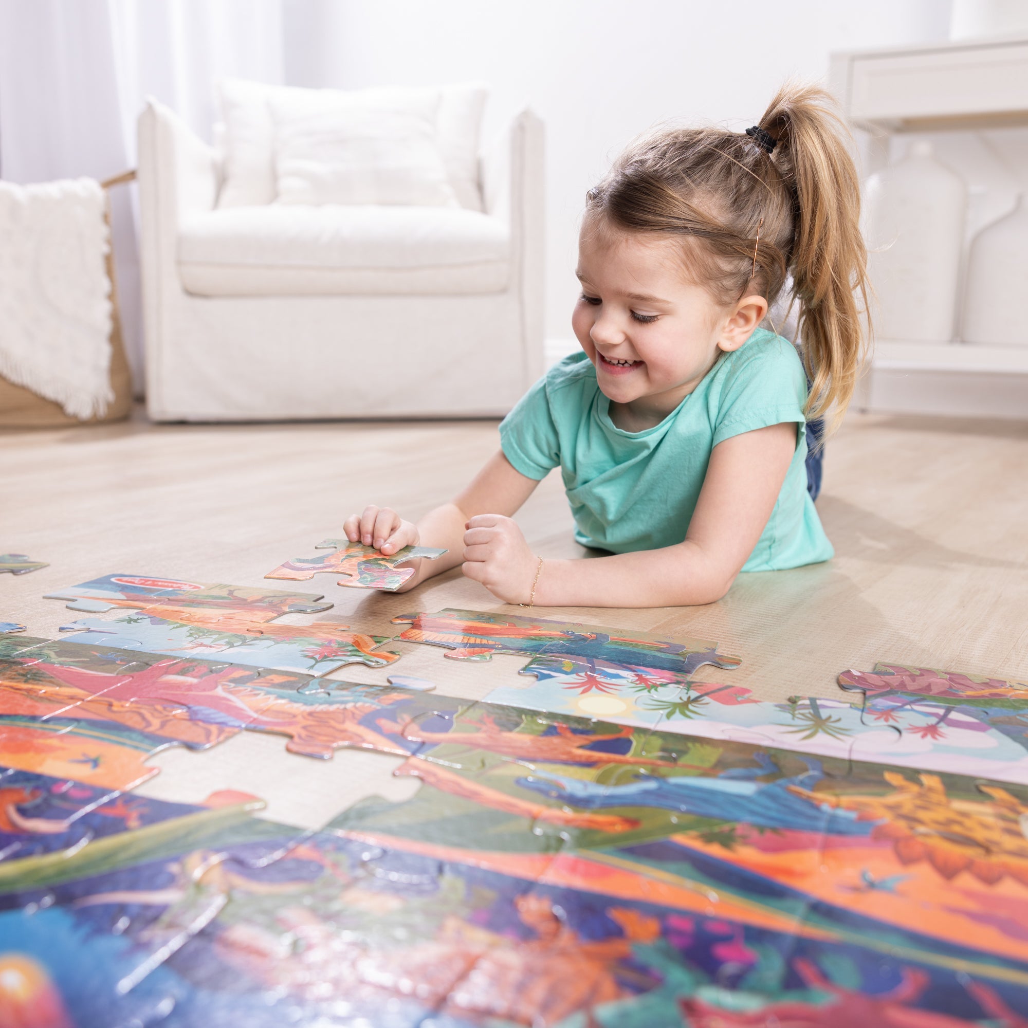 Melissa & Doug Dinosaurs 48 Piece 3 x 2 Foot Jumbo Floor Puzzle