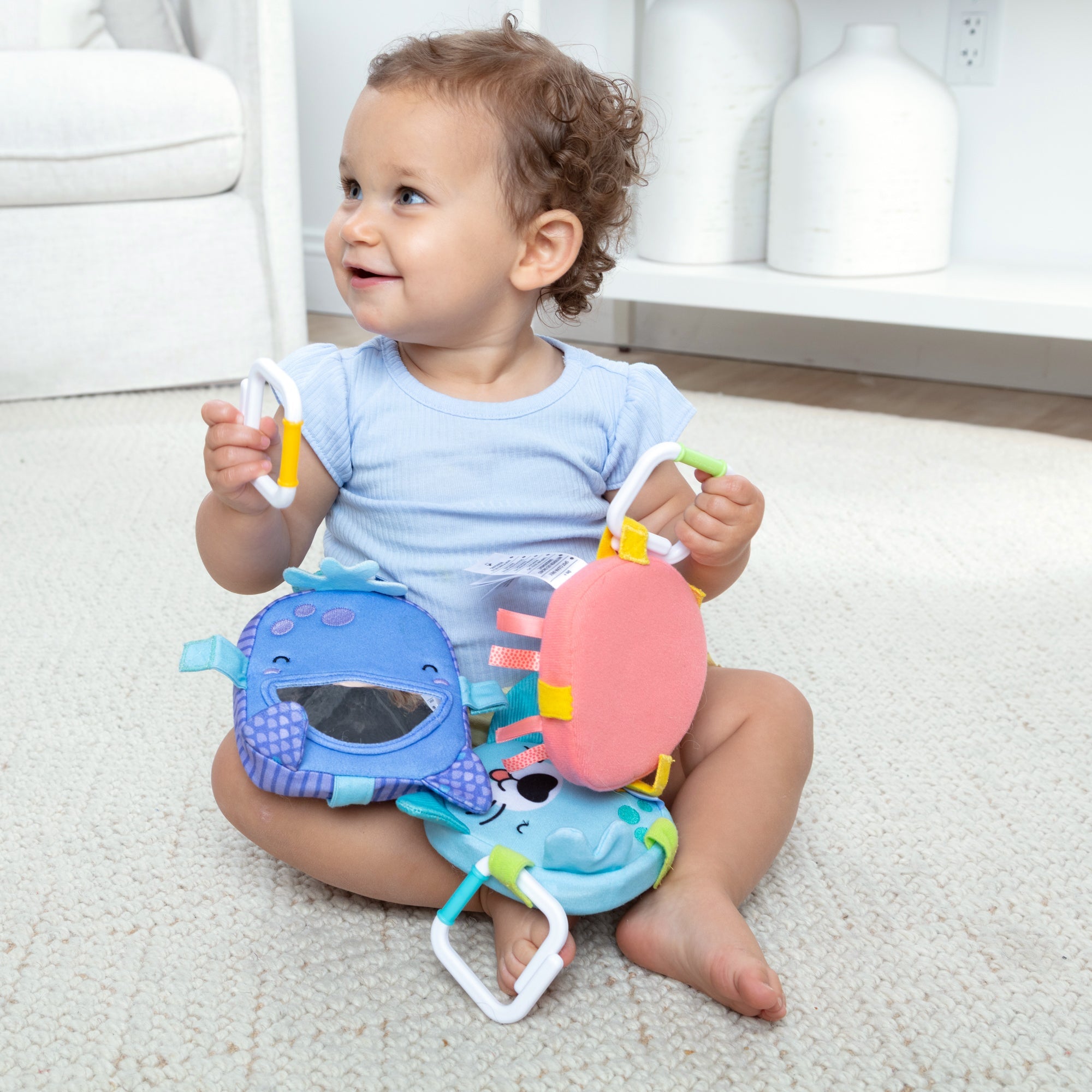 Melissa & Doug Ocean Waves Bounce Back Links Baby Sensory Toy