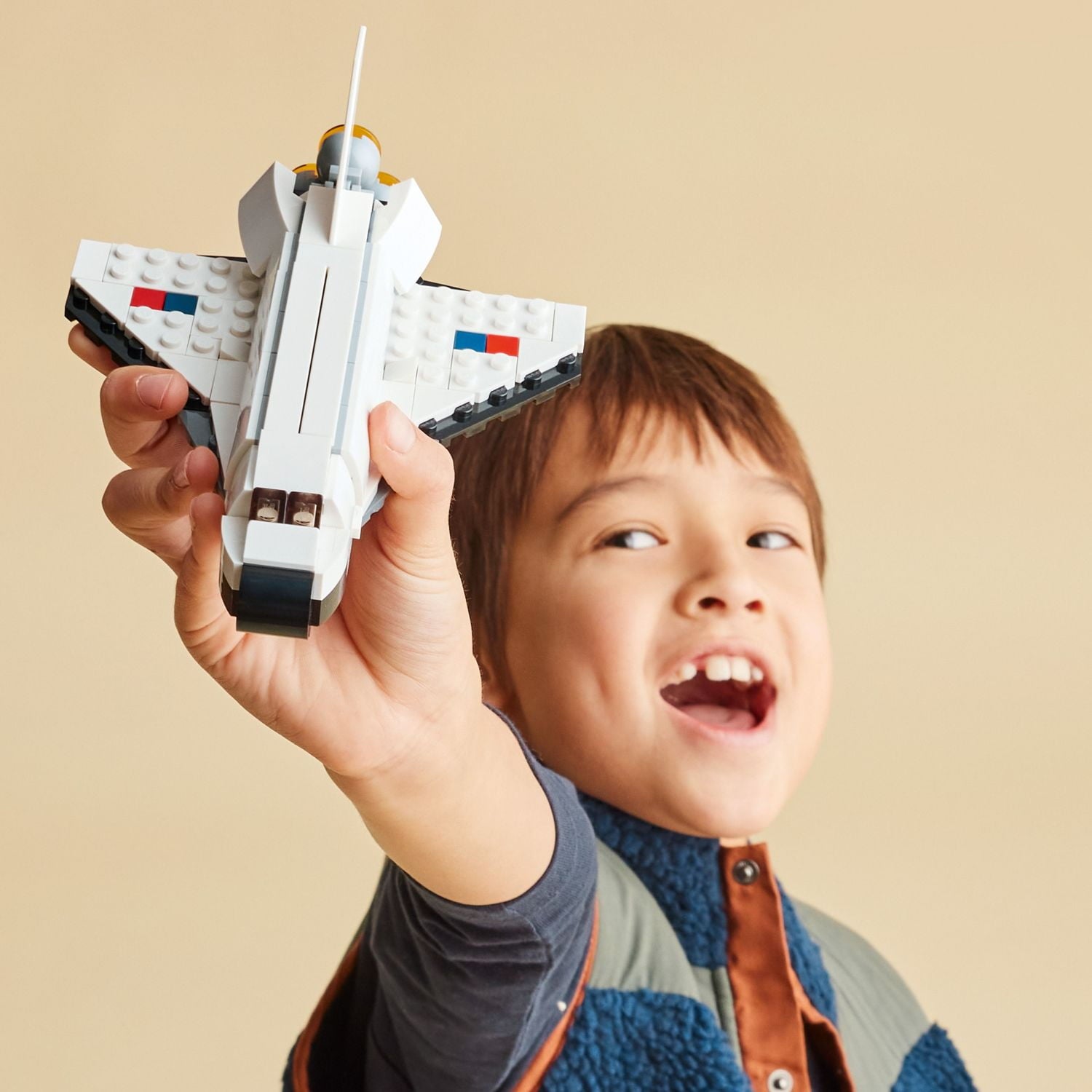 LEGO Creator 3 in 1 Space Shuttle Building Toy for Kids, Creative Gift Idea for Boys and Girls Ages 6 and Up, Build and Rebuild this Space Shuttle Toy into an Astronaut Figure or a Spaceship, 31134