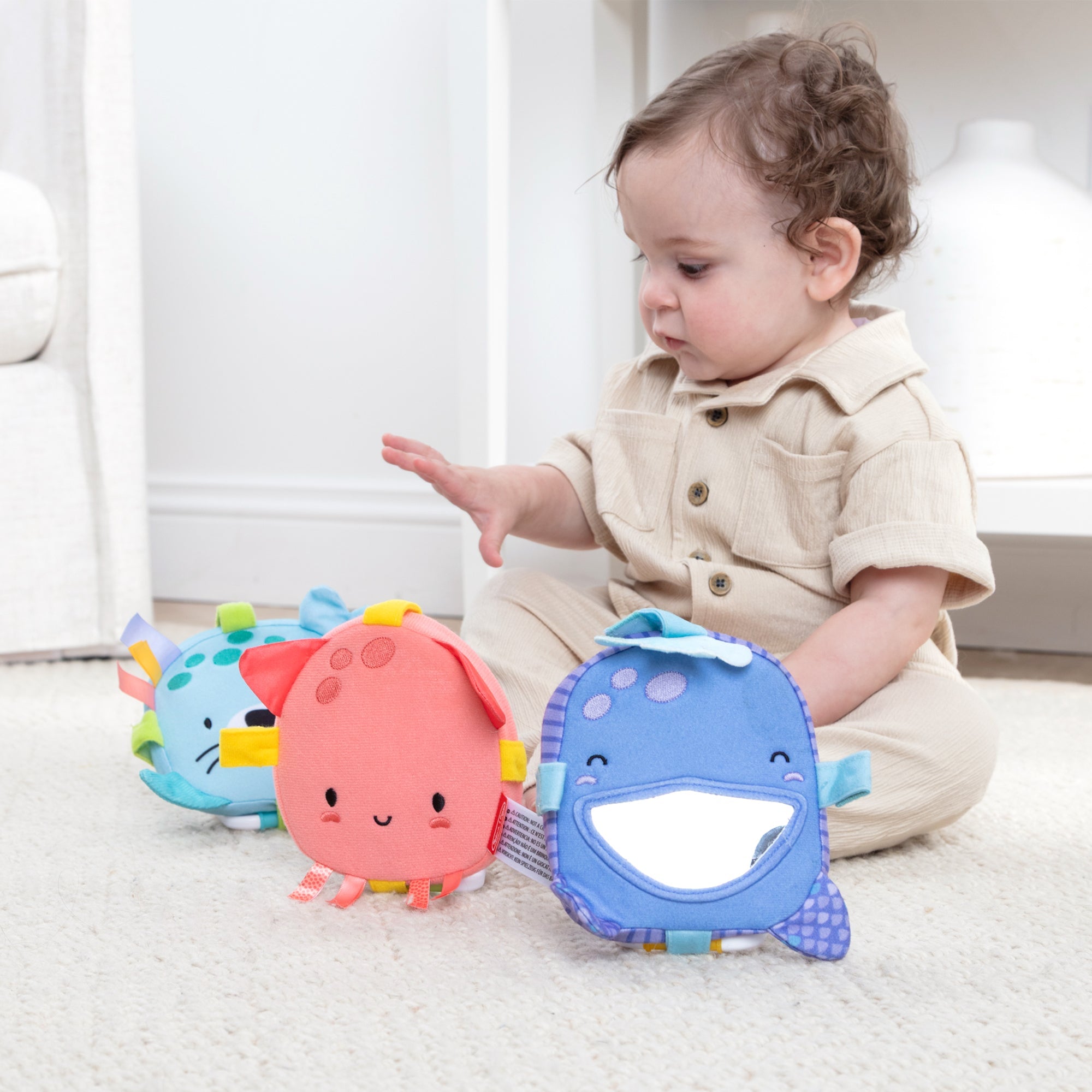 Melissa & Doug Ocean Waves Bounce Back Links Baby Sensory Toy