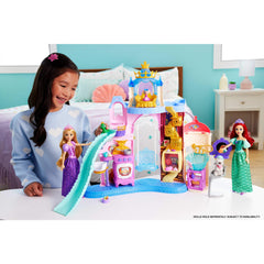 Disney Princess Pet Palace Doll Playset with 7 Play Areas, 3 Animal Friends & 20+ Furniture & Accessories