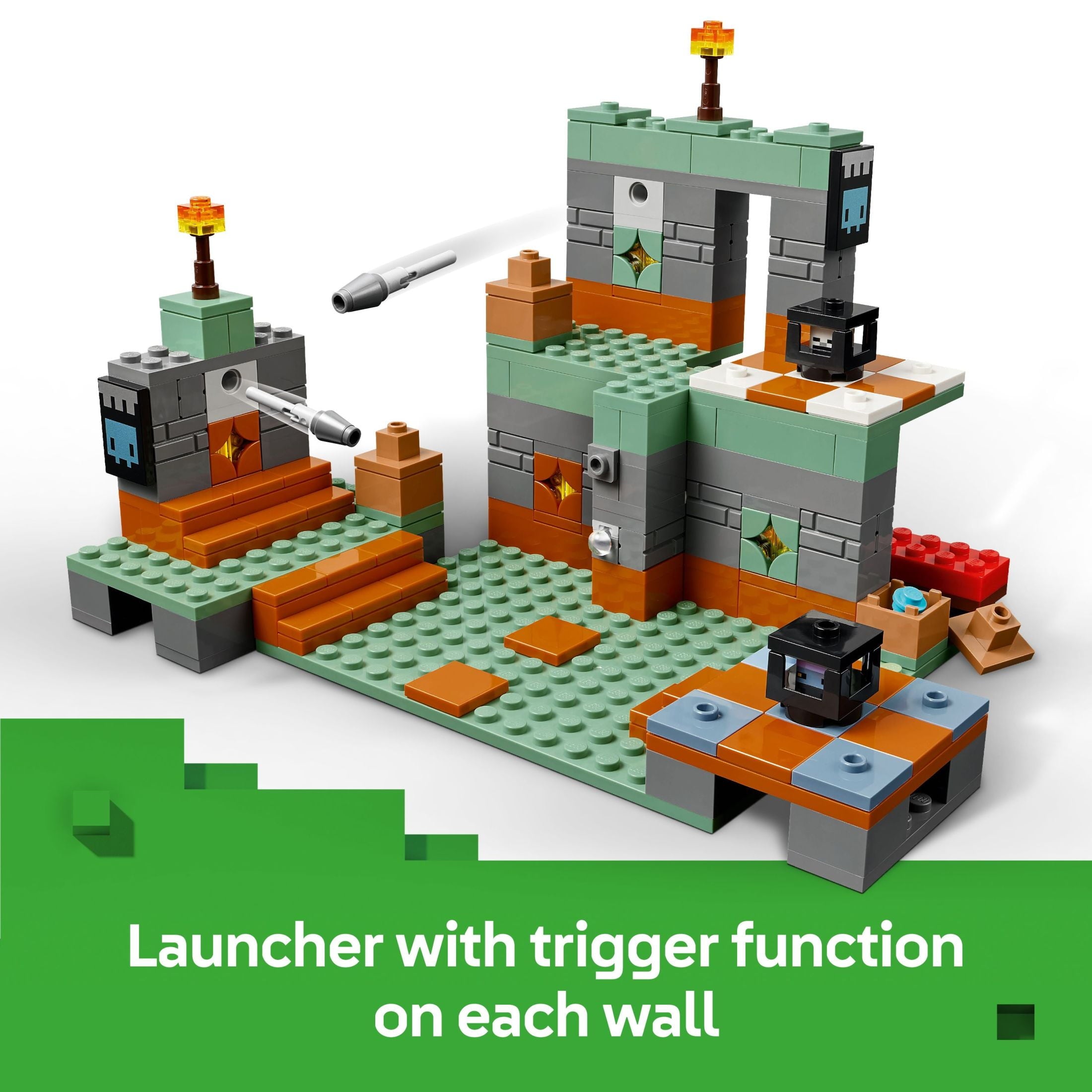 LEGO Minecraft The Trial Chamber Building Toy - Gamer Playset for Kids, Girls and Boys, Ages 8+ - Includes Shadow Hoodie Minifigure for Pretend Play - Birthday Gift Idea - 21271
