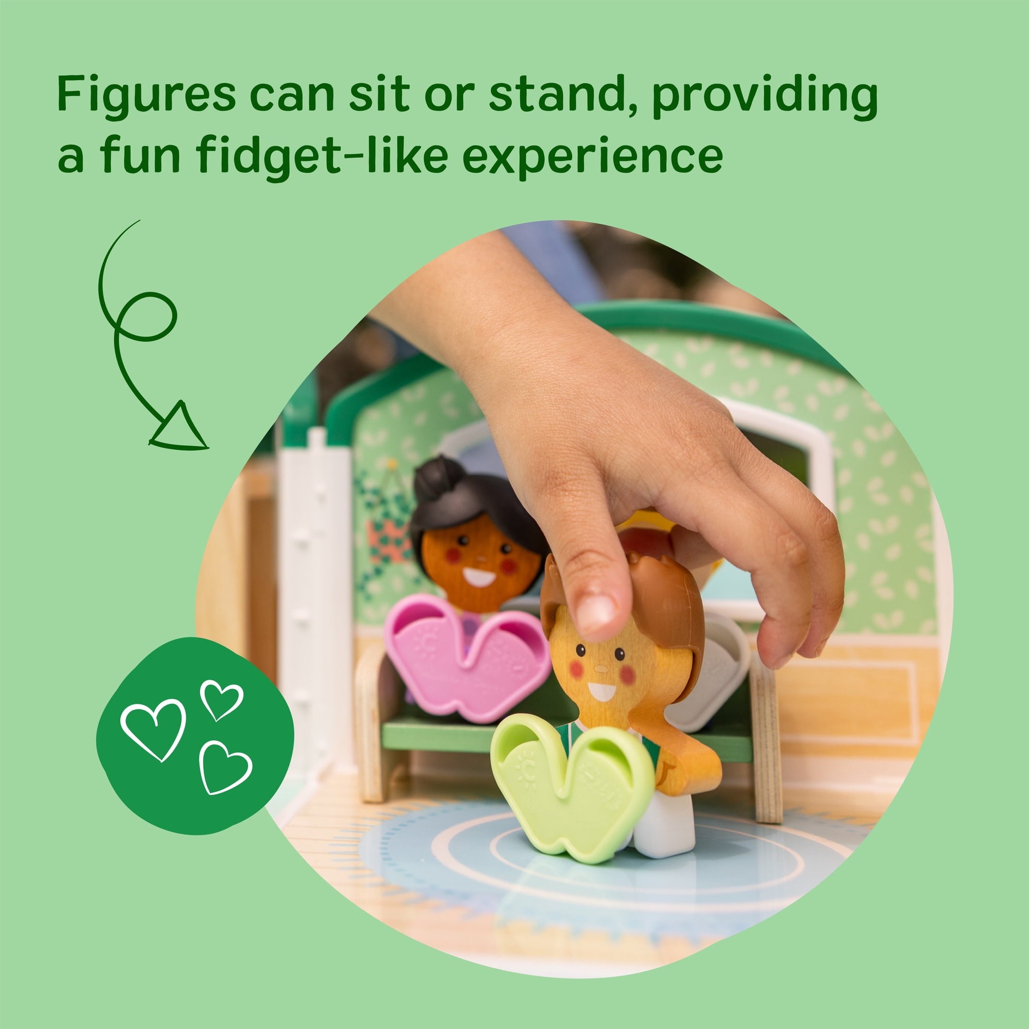 Melissa & Doug Cheery Lane Cheeries Wooden Toy Figures, Ages 2+