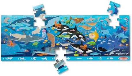 Melissa & Doug Beneath the Waves 48 Piece Jumbo Ocean Floor Puzzle