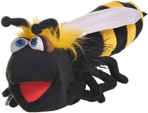 Biz Bumble Bee Hand Puppet 14 Inches Plush Bee Puppet for Kids