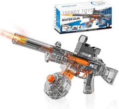 Electric Water Blaster with LED Light – Transparent Rechargeable Water Gun