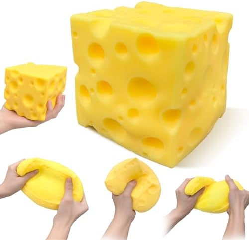 Jumbo Cheese Stress Ball Squeeze Cheese Toy
