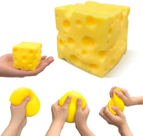 Jumbo Cheese Stress Ball Squeeze Cheese Toy