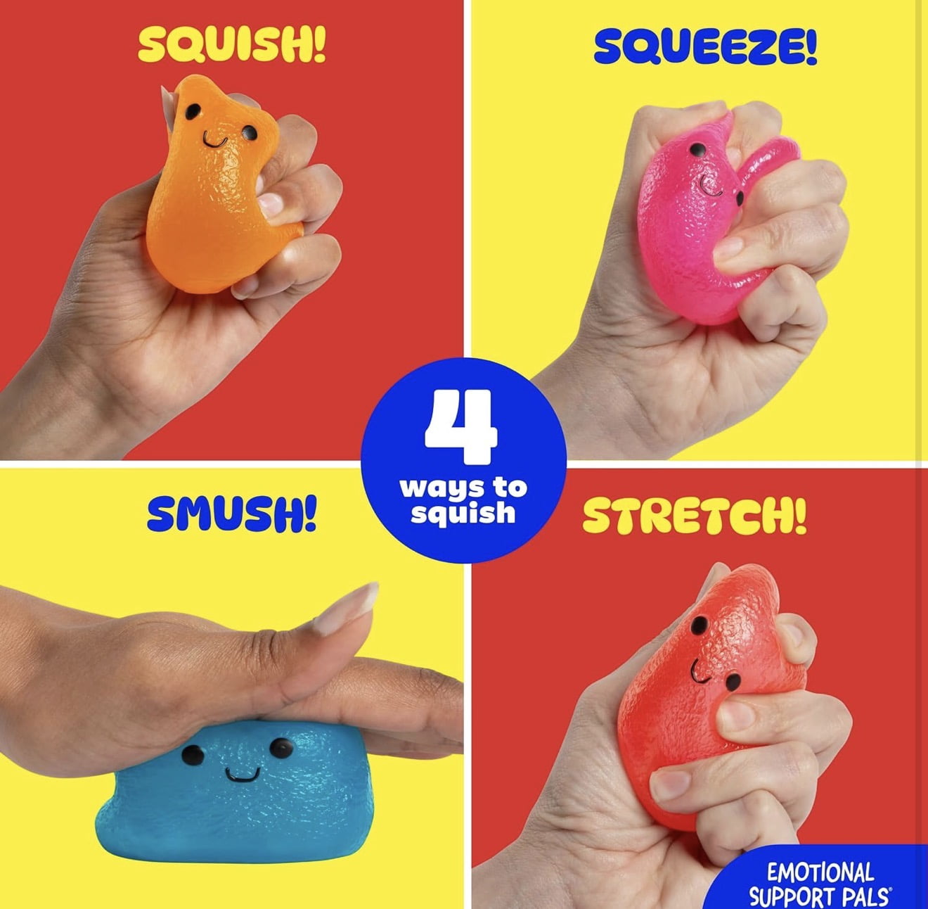 Emotional Support stress relief Pals Squishy Nugget massage balls 1 Count, 2.5 inch