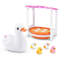 Pets Alive Mommy Duck & Baby Surprise by ZURU - Hatching Interactive Electronic Pet Playset for Kids Ages 3+