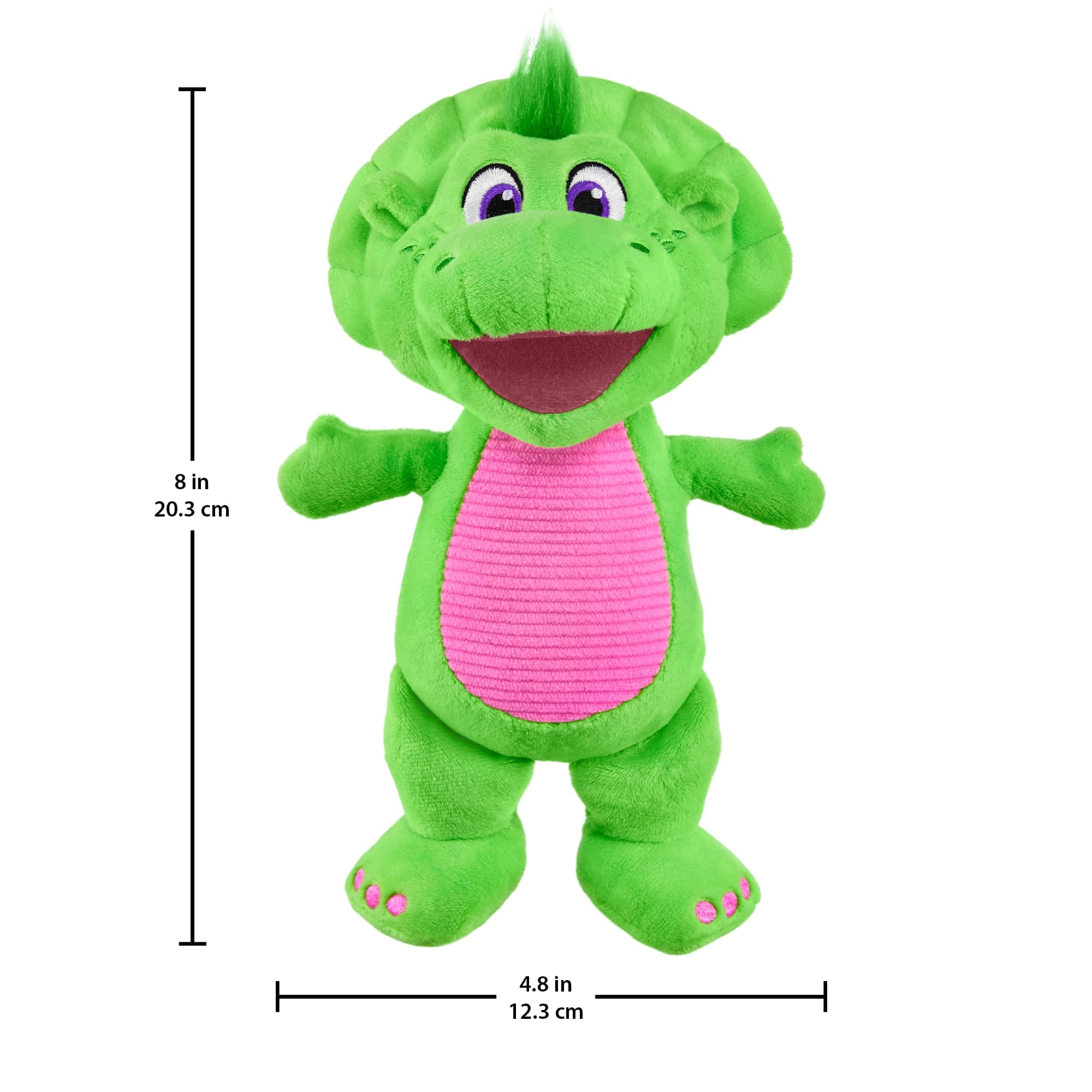 Fisher-Price Barney's World Plush Baby Bop 8-inch Toy Dinosaur for Toddlers & Preschool Kids
