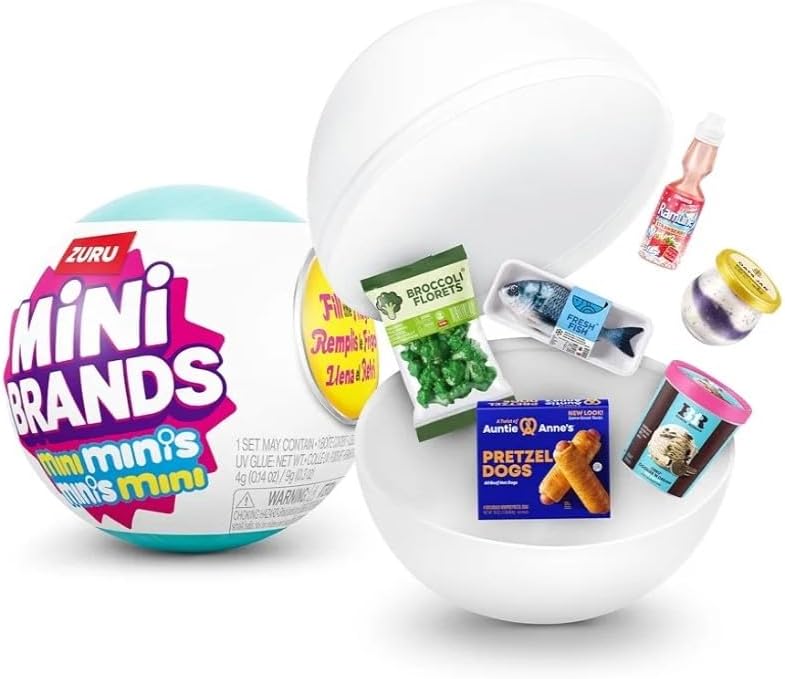 ZURU Mini Brands Fill the Fridge Playset with 3 Mystery Capsules
