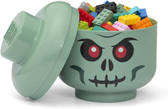 LEGO Green Skeleton Storage Head 5007888 Stackable Storage Box