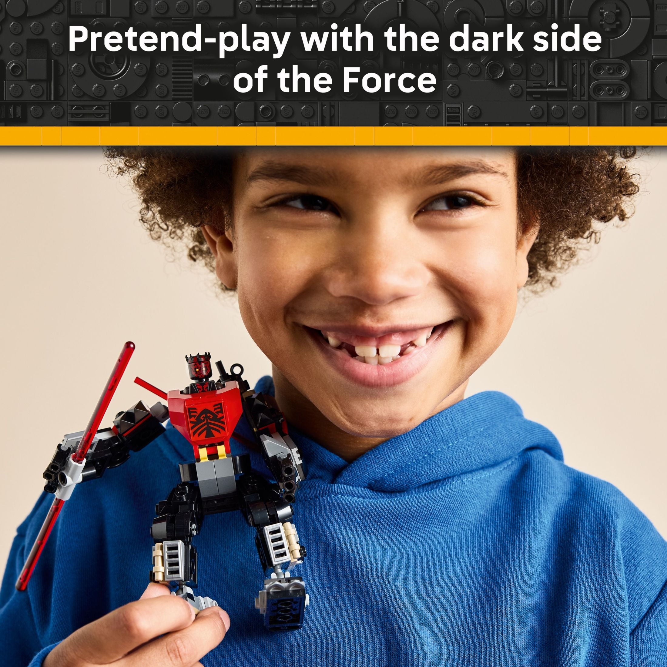 LEGO Star Wars Darth Maul Mech Kids Toy - Building Toy with Pretend Play Lightsaber - Birthday Gift Idea for Boys and Girls, Ages 6+ - Collectible Decor for Fans of The Clone Wars - 75411