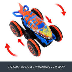 Hot Wheels Monster Trucks Tiger Shark Climber RC Vehicle, Battery-Powered Remote-Control Toy Truck
