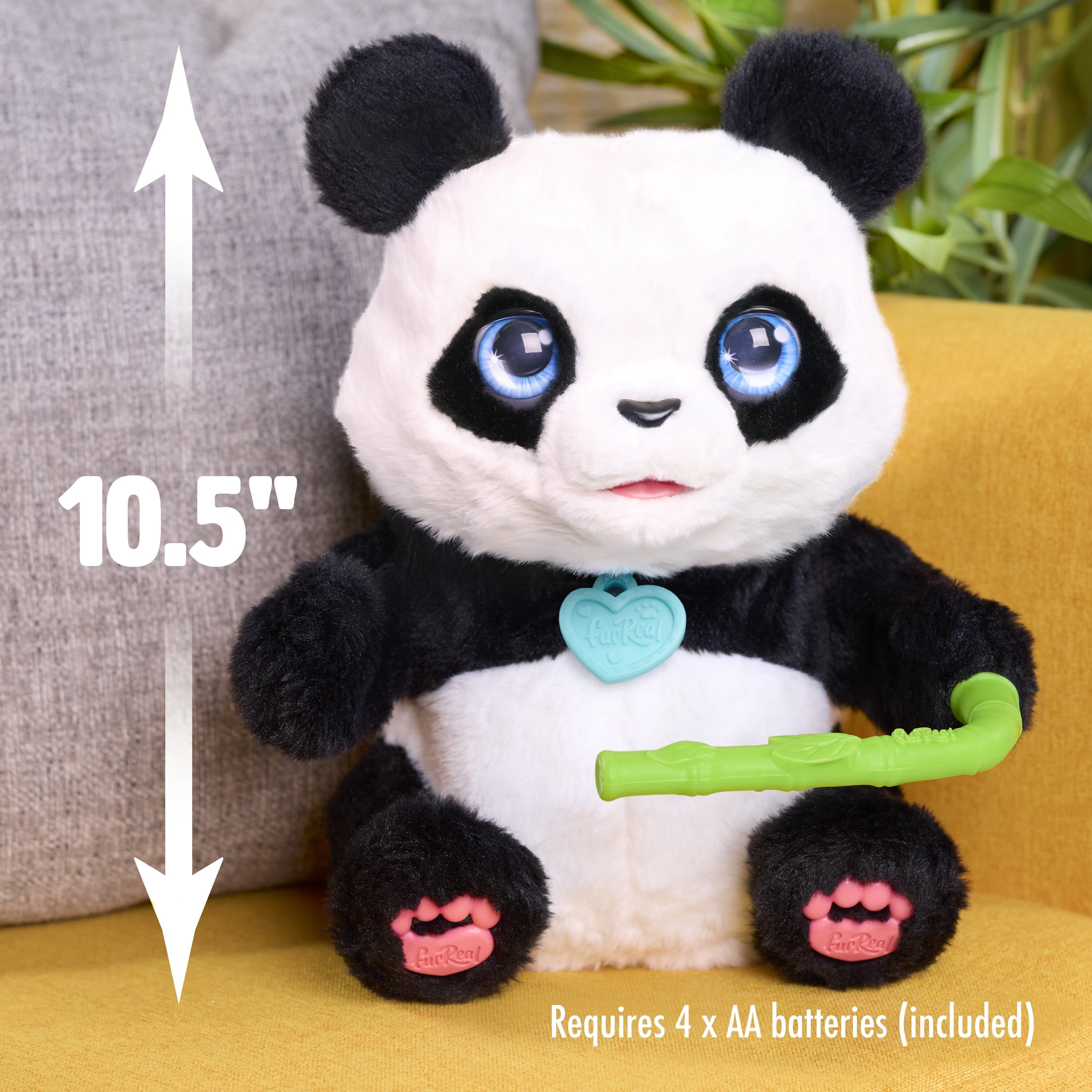 furReal Coco the Tumbling Panda, Interactive Plush Panda, 10.5 Inch Plush, Boys and Girls Ages 4 up