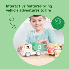 Melissa & Doug Cheery Lane Vehicles Set with 3 Figures, Ages 2+