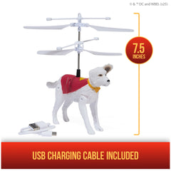 DC Comics SUPERMAN up in the Sky! Flying Krypto, 7.5-Inch Hovering Superdog, for Ages 4 and up