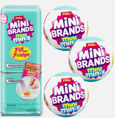 ZURU Mini Brands Fill the Fridge Playset with 3 Mystery Capsules