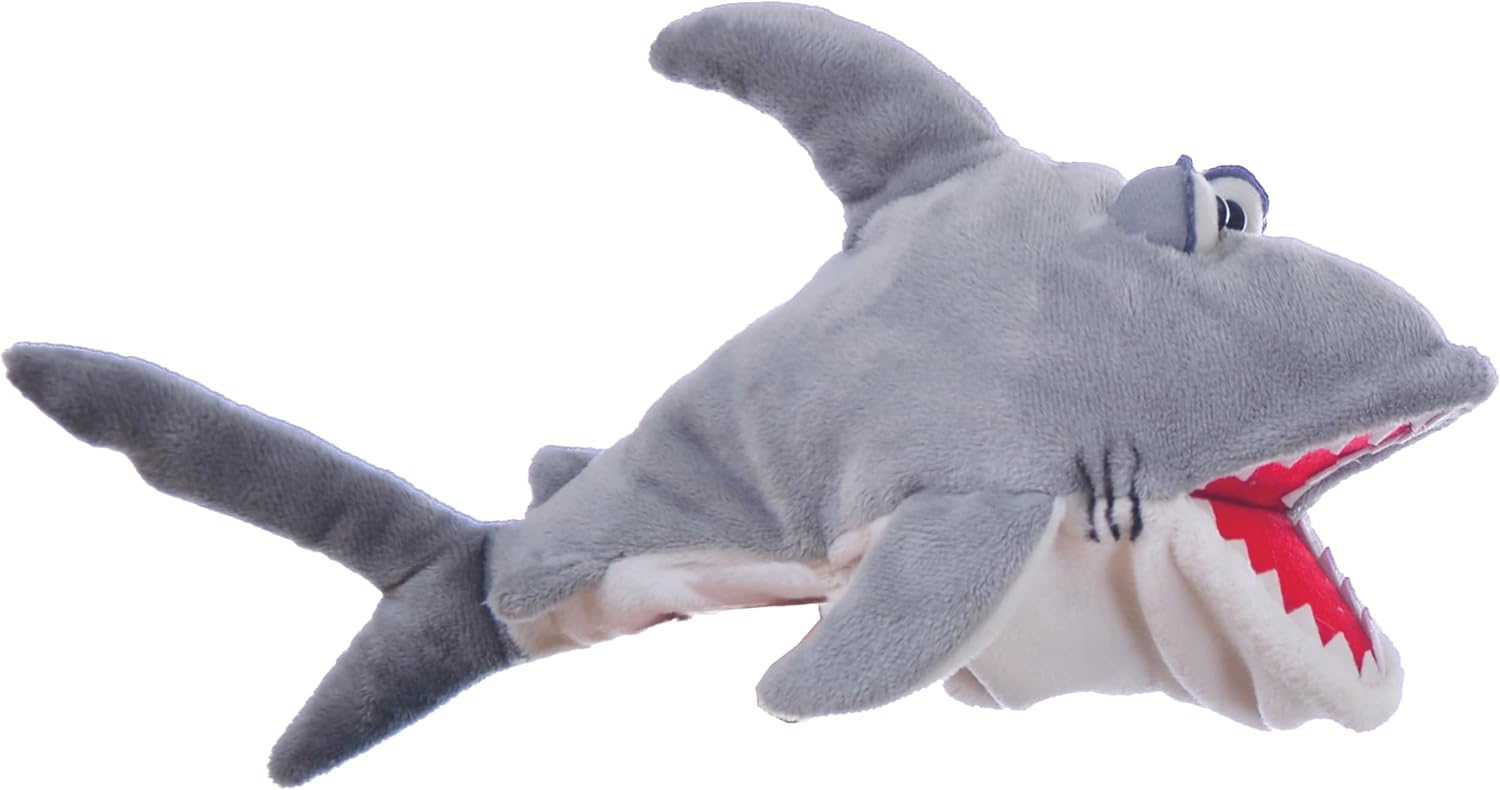 THiN AiR Brands Living Puppets Snax 12 Inch Shark Hand Puppet