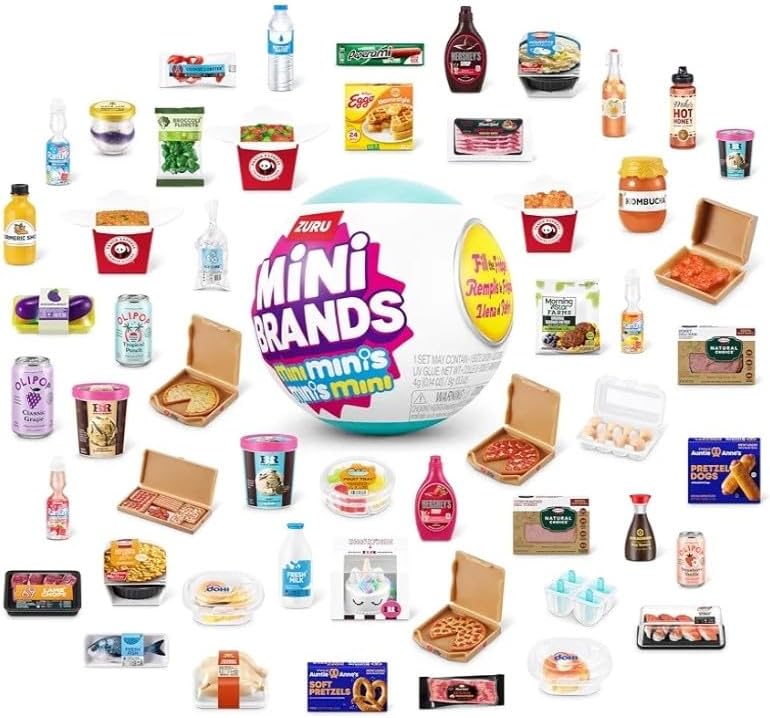 ZURU Mini Brands Fill the Fridge Playset with 3 Mystery Capsules