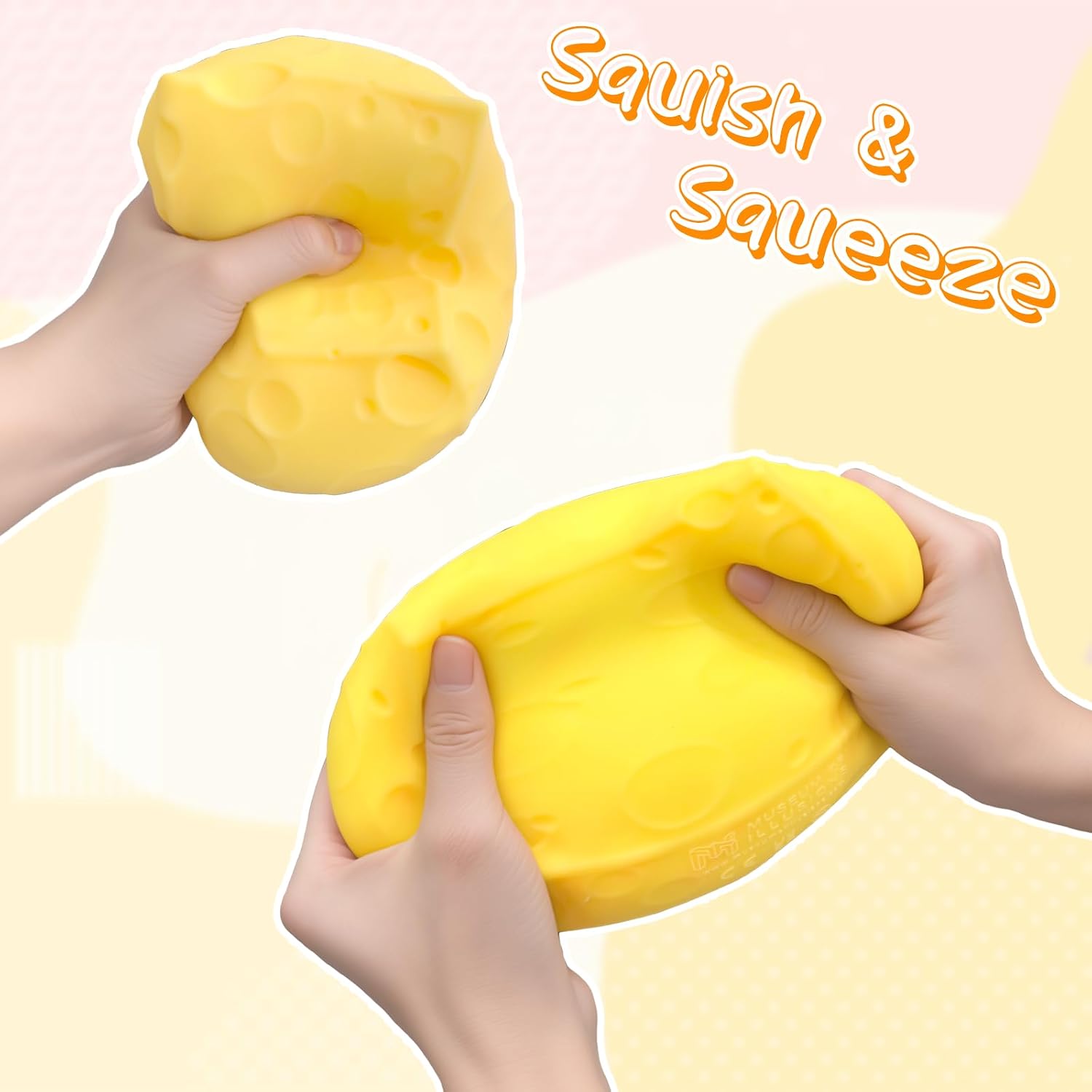 Jumbo Cheese Stress Ball Squeeze Cheese Toy