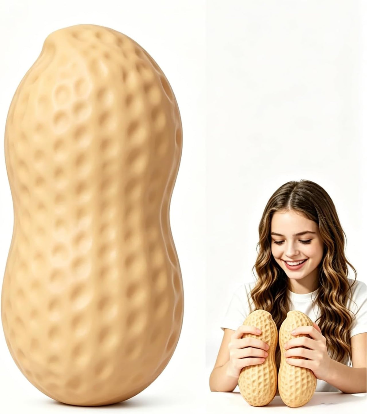 Giant Peanut Squishy Slow Rising Sensory Fidget Toy