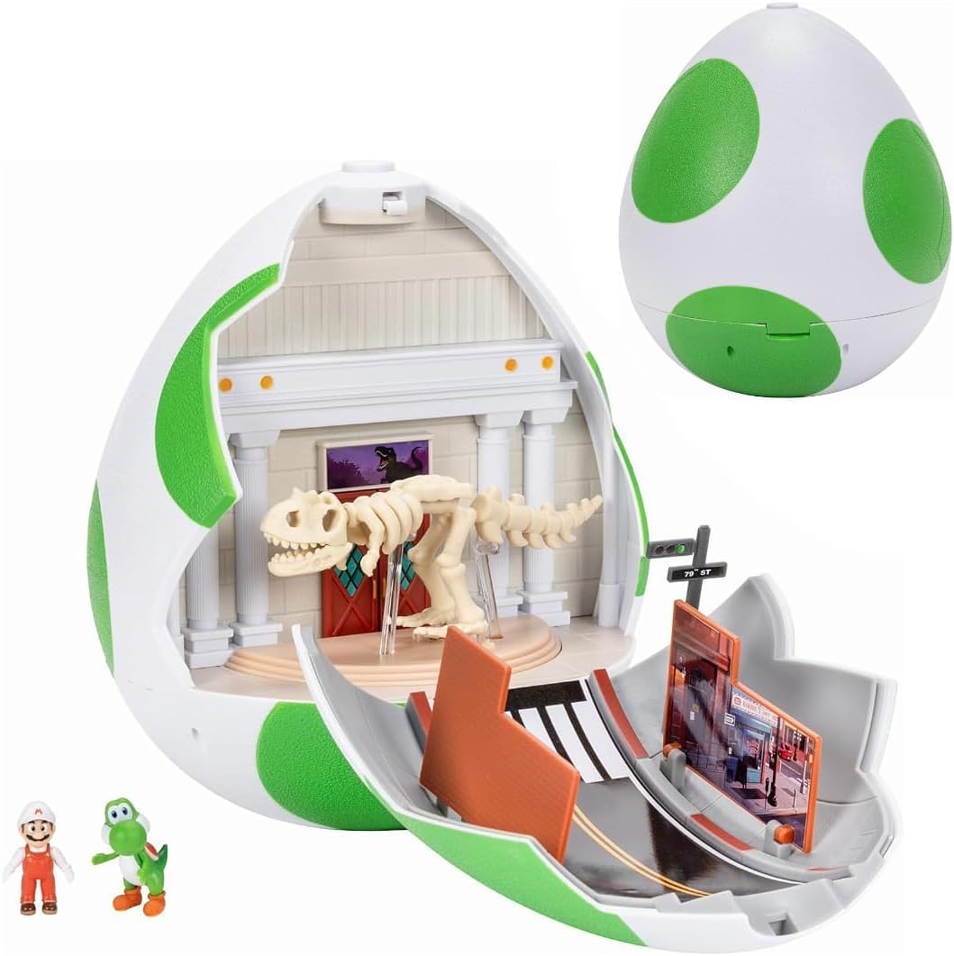 JAKKS Pacific 9 Inch Super Mario Galaxy Yoshi Egg Playset