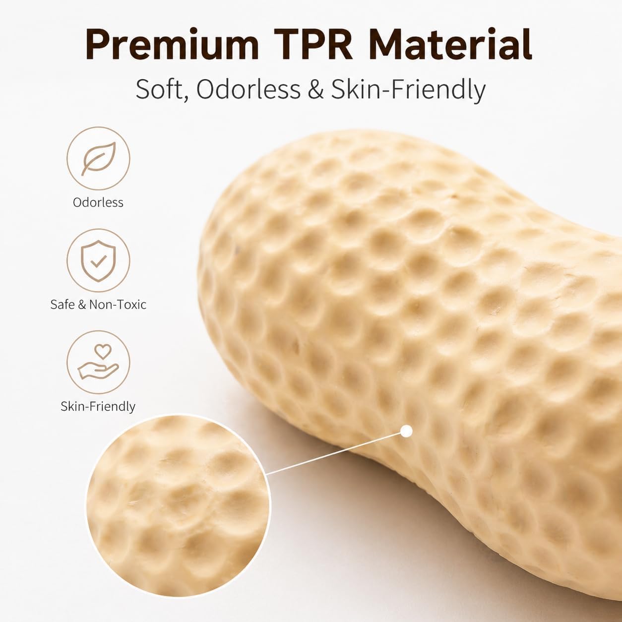 Giant Peanut Squishy Slow Rising Sensory Fidget Toy