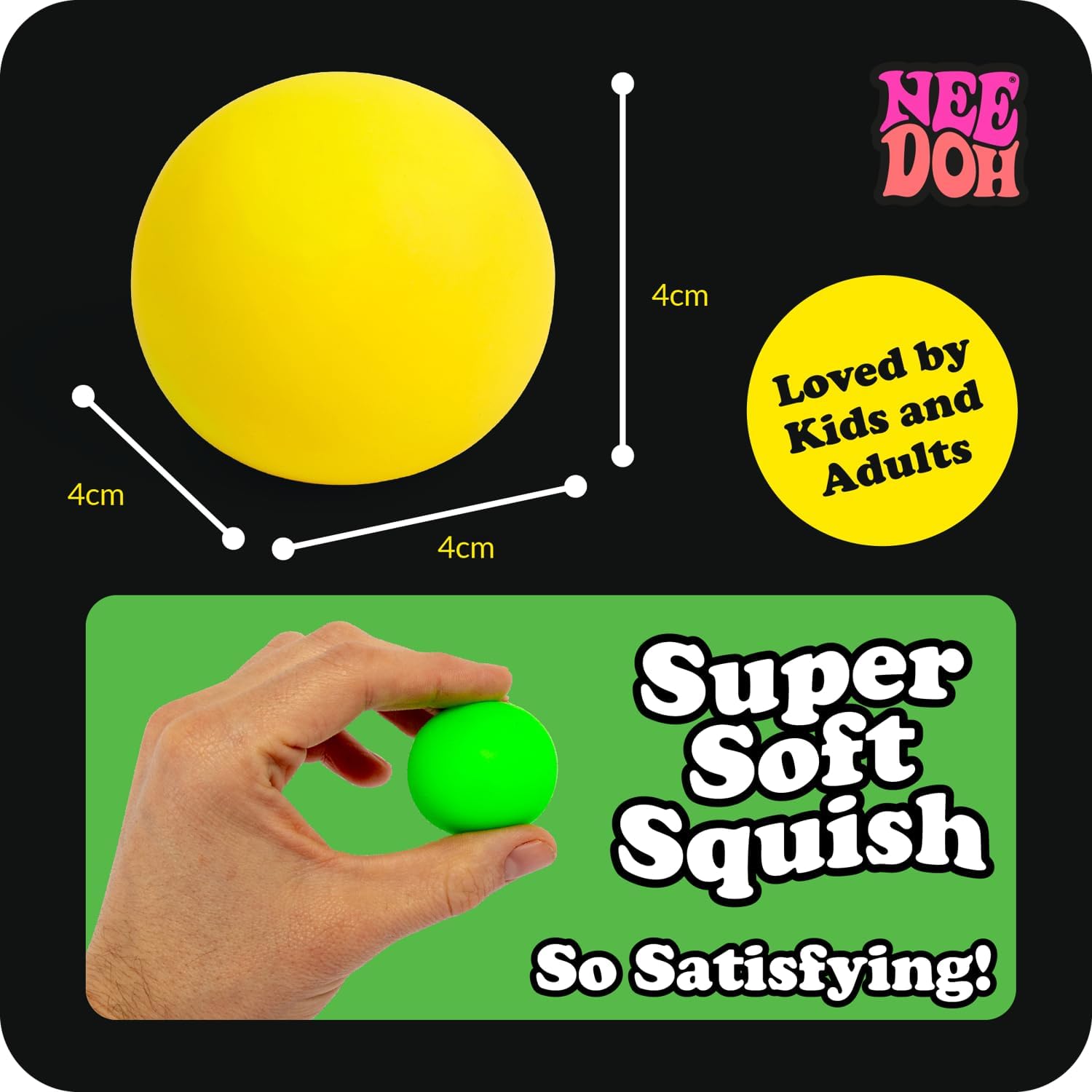 Schylling NeeDoh Rainboh Teenie Sensory Toy 6 Pack