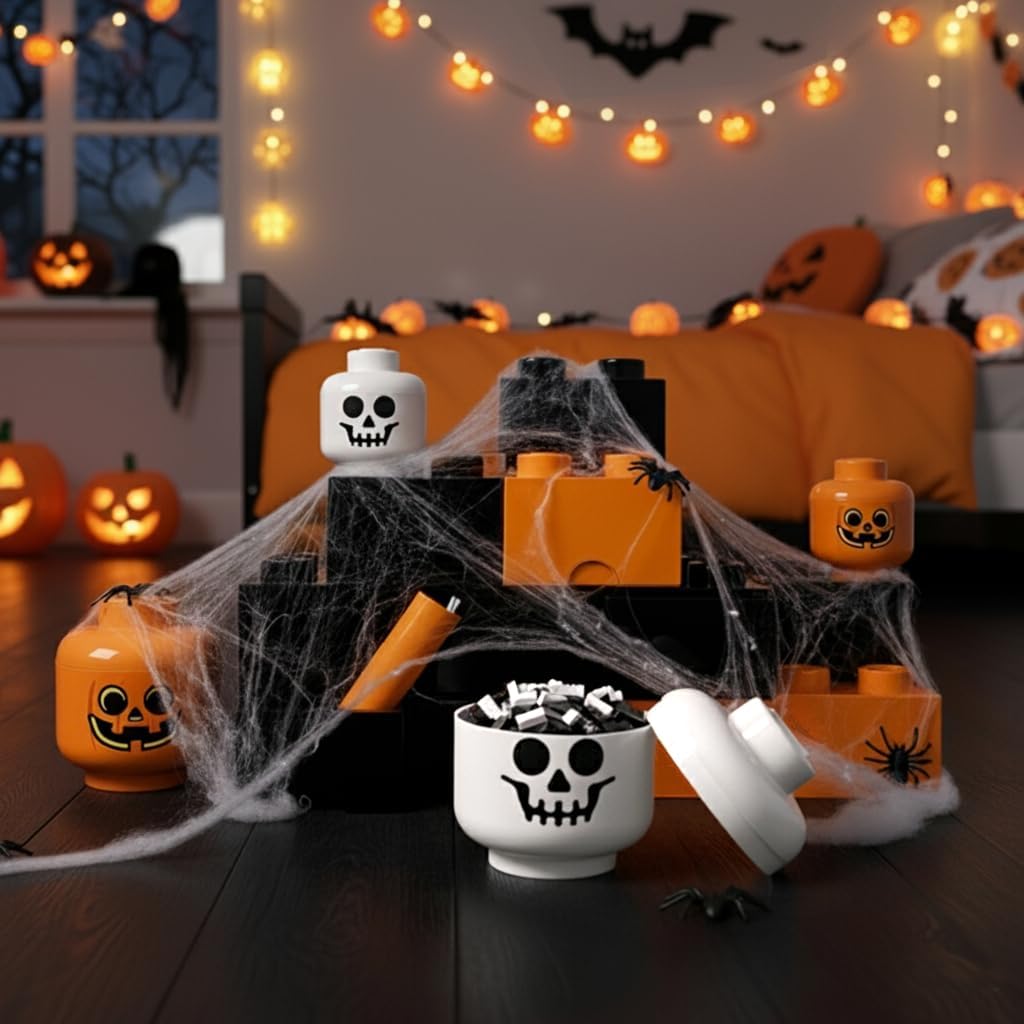 LEGO Large Pumpkin Storage Head 5005886 Stackable Storage Box