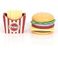 Fat Brain Toys Pretendables Burger & Fries Wooden Pretend Play Food Set