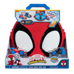 MARVEL Spidey and His Amazing Friends Action Launch Vehicle Carry Case Toddler Toy