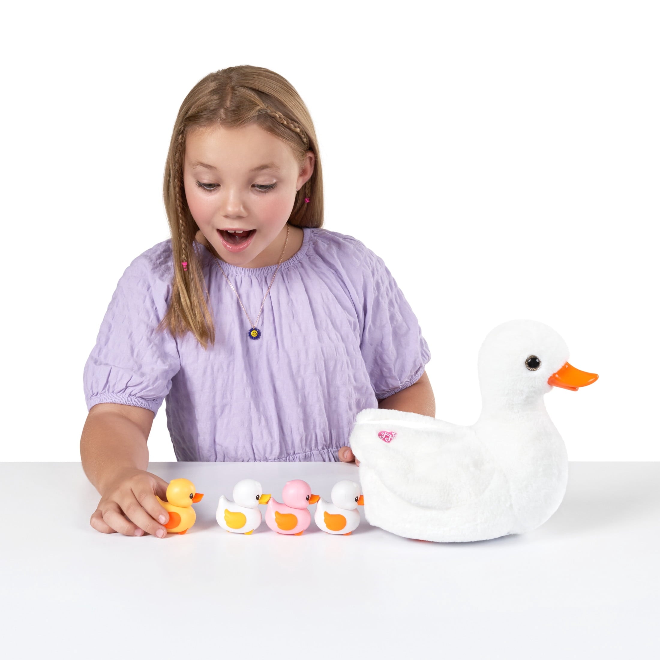 Pets Alive Mommy Duck & Baby Surprise by ZURU - Hatching Interactive Electronic Pet Playset for Kids Ages 3+