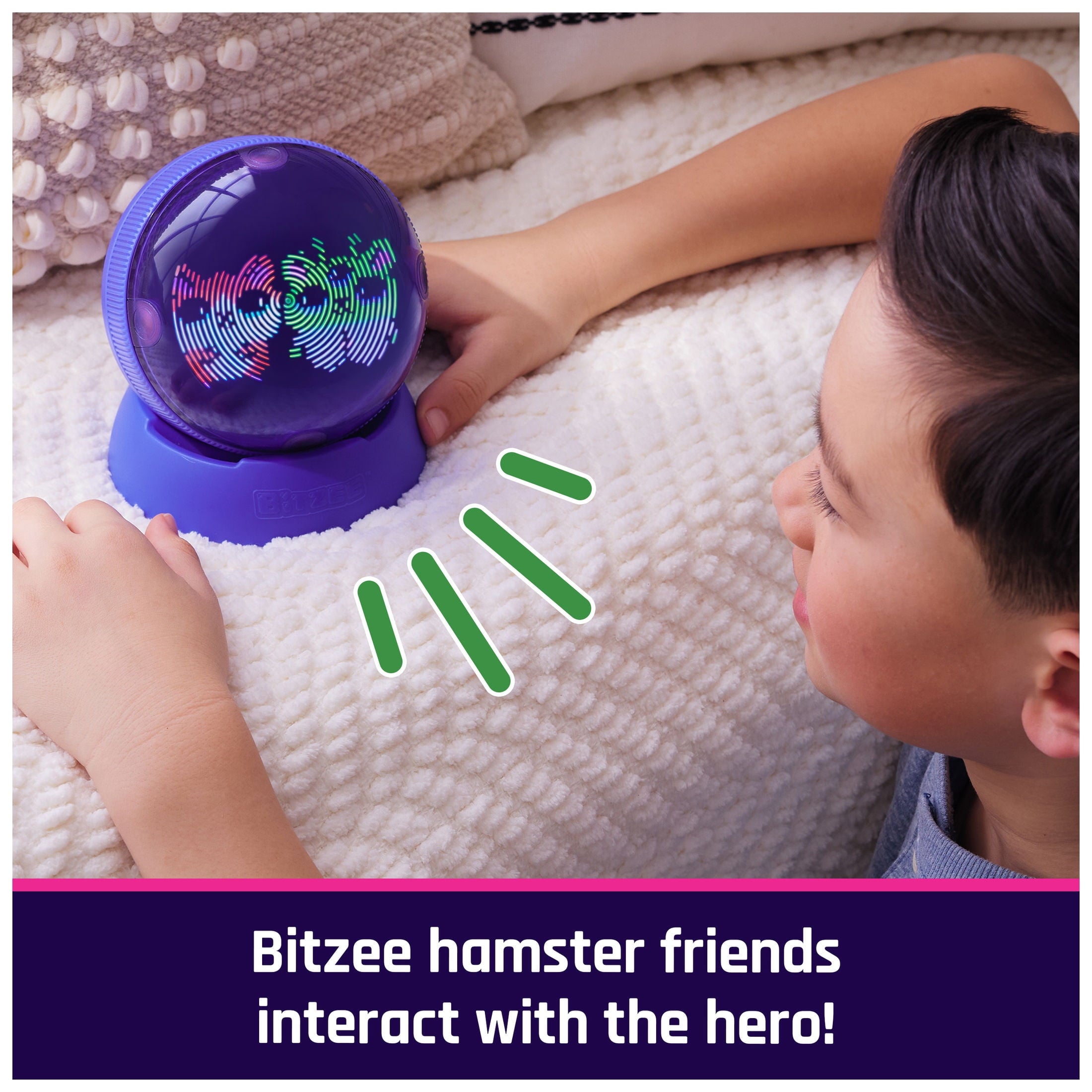 Bitzee, Hamster Ball Interactive Digital Pet, over 20 Characters, Reacts to Touch & Rolls