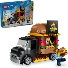LEGO City Burger Truck 60404 194 Piece Building Set with 2 Minifigures