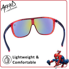 Marvel Spider Man kids black and red sports wrap sunglasses