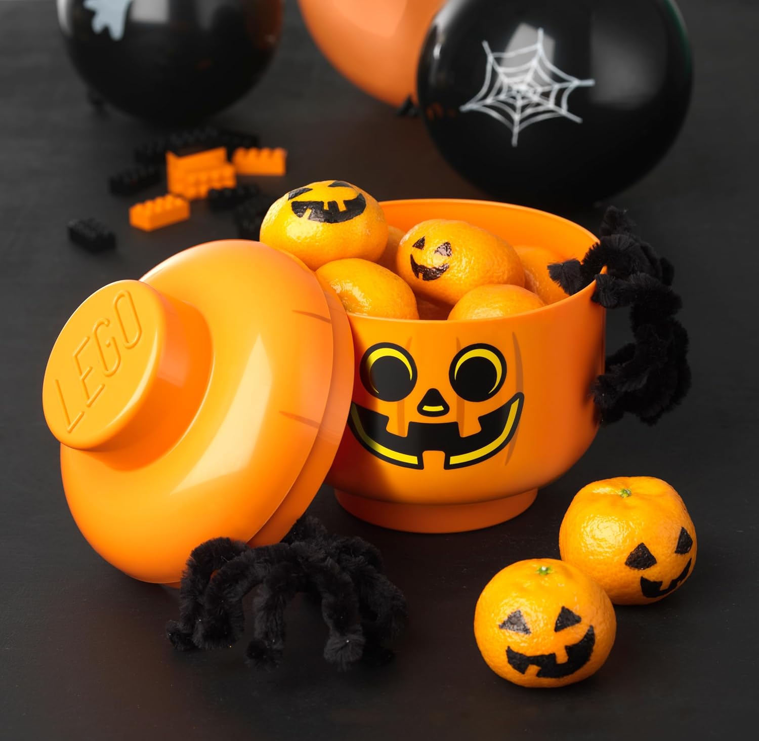 LEGO Large Pumpkin Storage Head 5005886 Stackable Storage Box