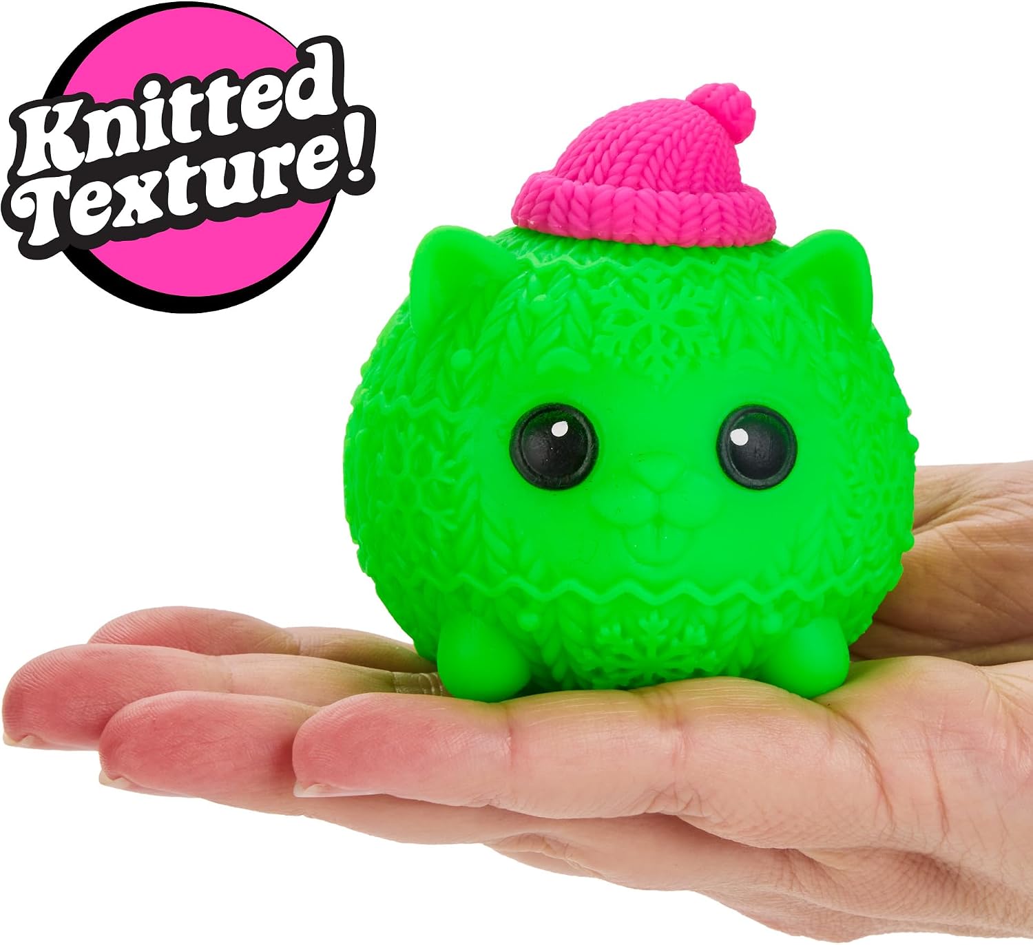 Schylling NeeDoh Squishmas Knittens 2.5 Inch Squishy Fidget Toy Random Color