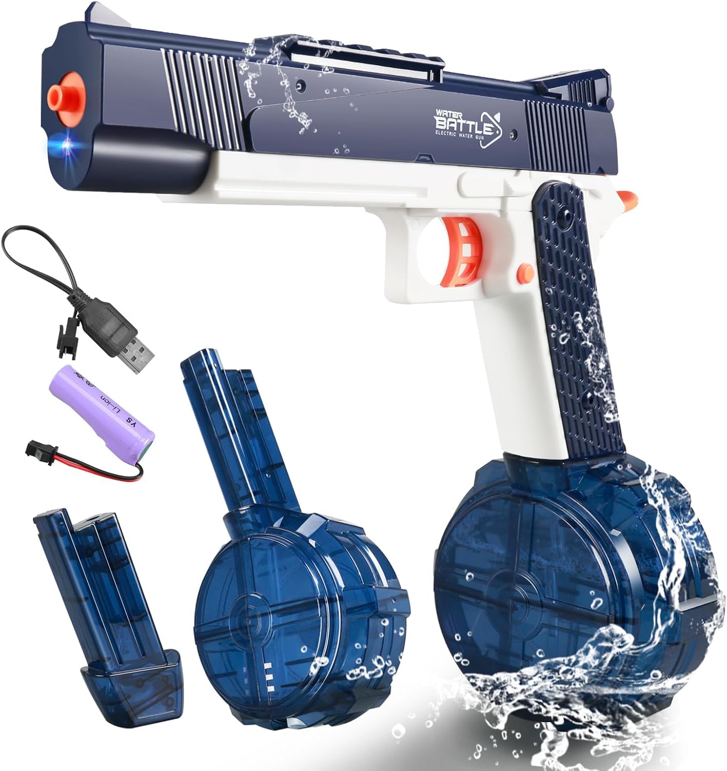 Snowall Electric Water Gun 35 Foot Range Pink or Blue Outdoor Toy