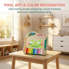 Hape Dynamic Pixel Piano 3 in 1 Interactive Wooden Musical Toy