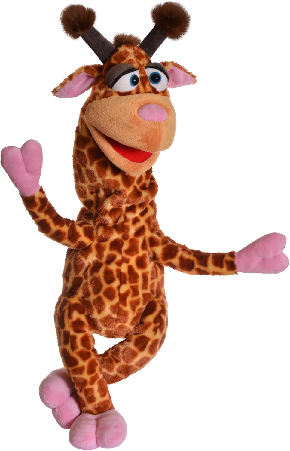 THiN AiR Brands Living Puppets Smalls 21 Inch Brown Giraffe Hand Puppet