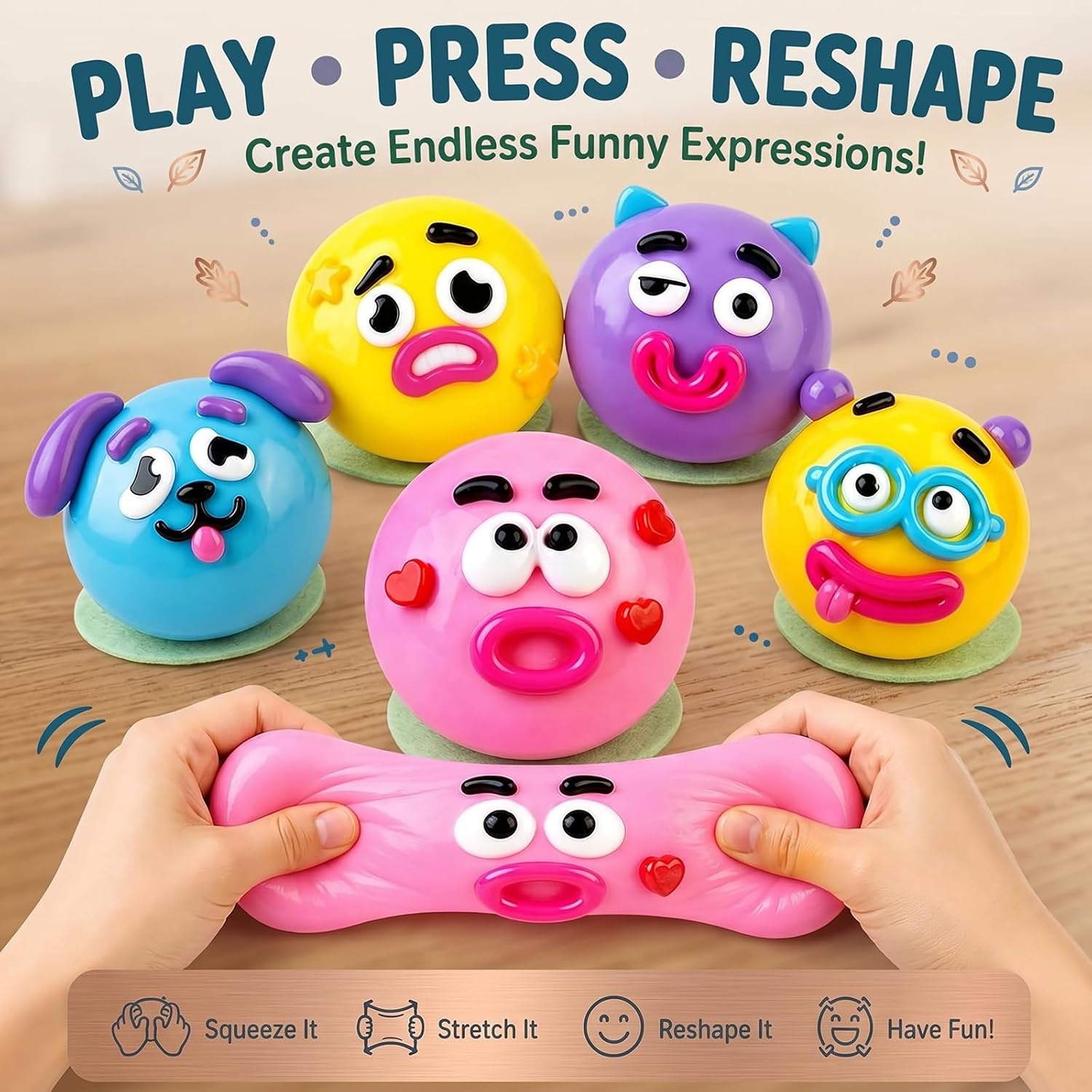 Smushers Squishy Curiosities Slow Rising Sensory Toy – Assorted 1pc