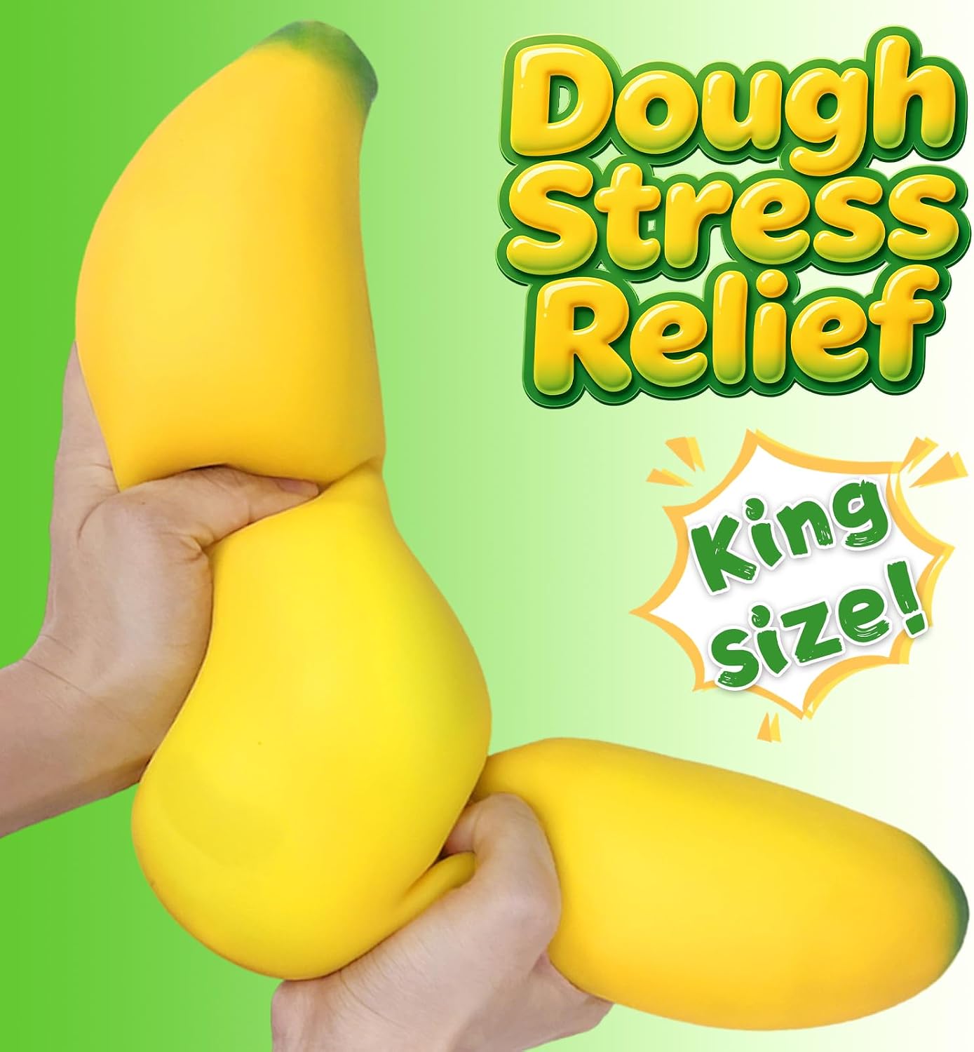 18-Inch Jumbo Banana Squishy Slow Rising Sensory Fidget Toy