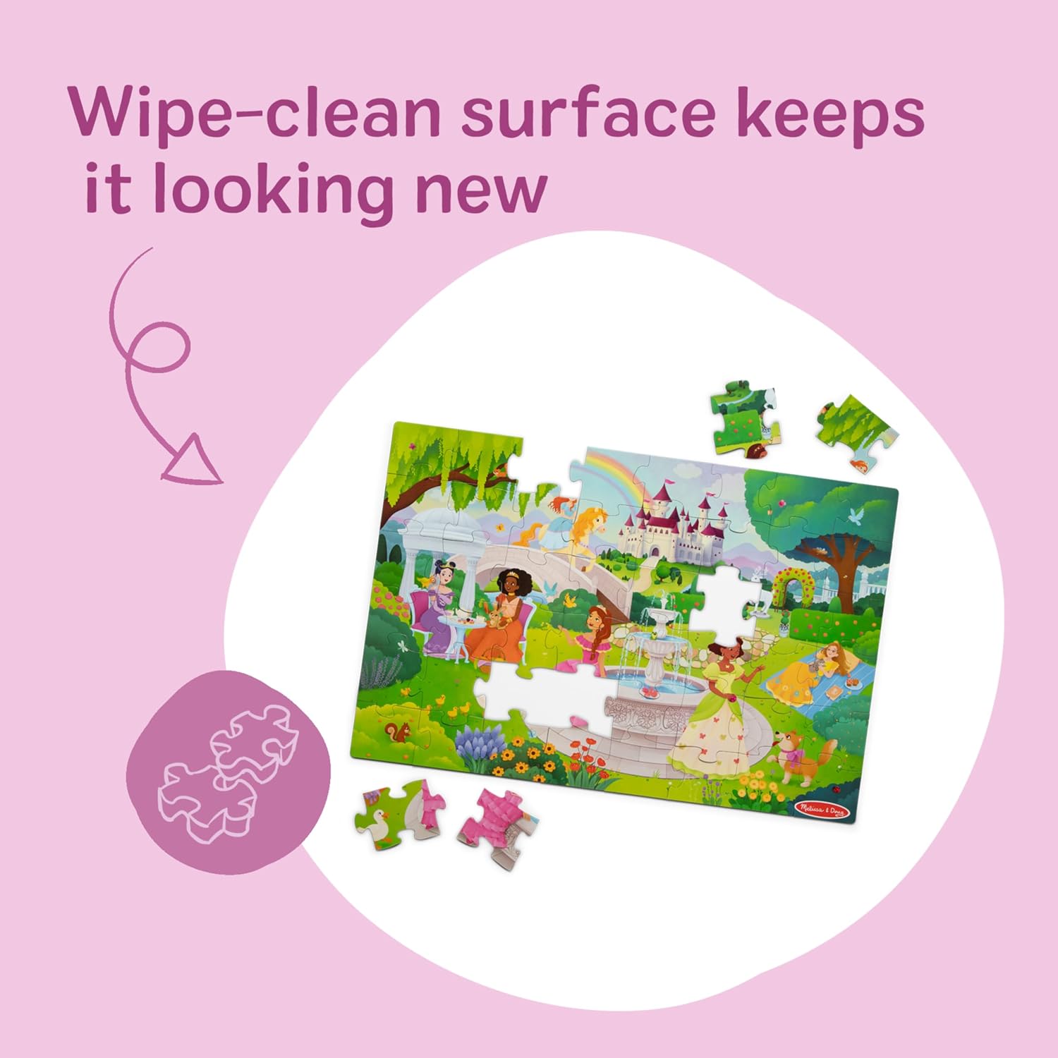 Melissa & Doug Fairy Tale Castle 48 Piece Jumbo Floor Puzzle