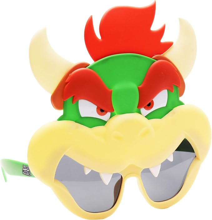 Super Mario Bowser character costume sunglasses