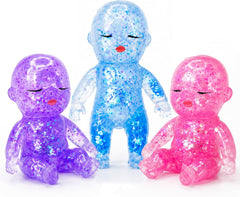 Natasha Baby Squishy Transparent Glitter Maltose Sensory Fidget Toy 3Pcs