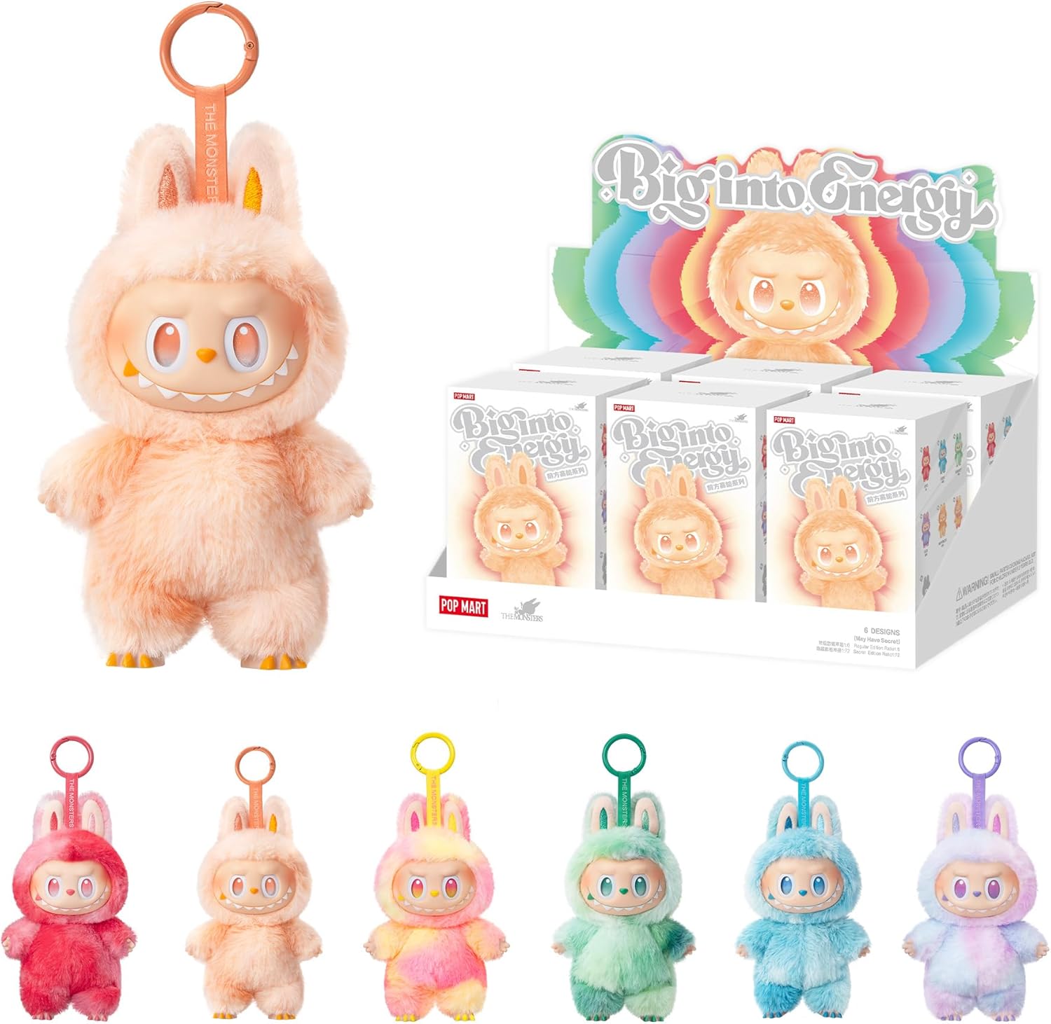 POP MART Labubu Big into Energy 6.69 Inch Vinyl Plush Pendant Blind Box