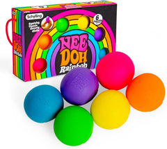 Schylling NeeDoh Rainboh Teenie Sensory Squeeze Toy 6 Pack
