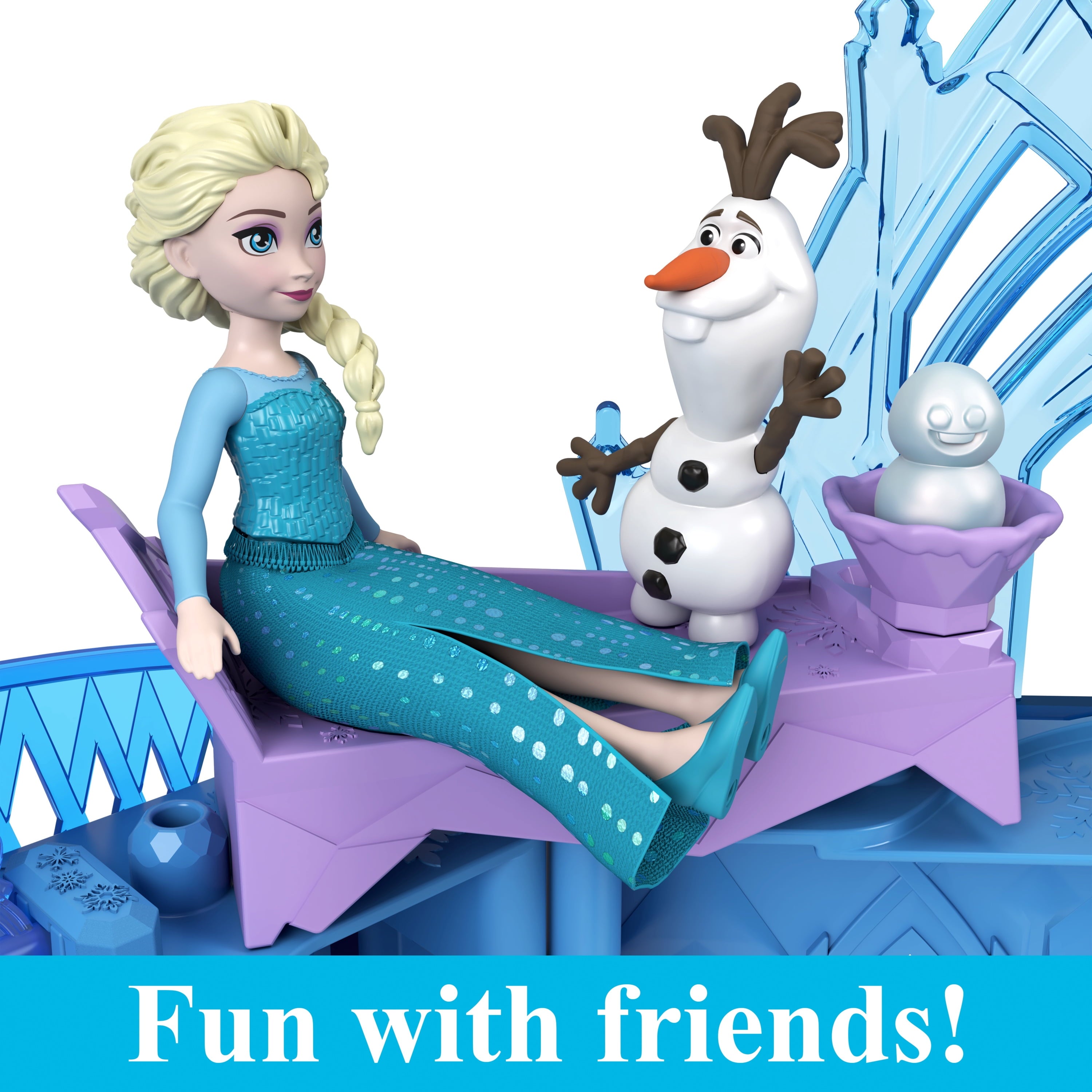Disney Frozen Elsa’s Ice Palace Storytime Stacking Castle Playset with Small Doll & 8 Pieces